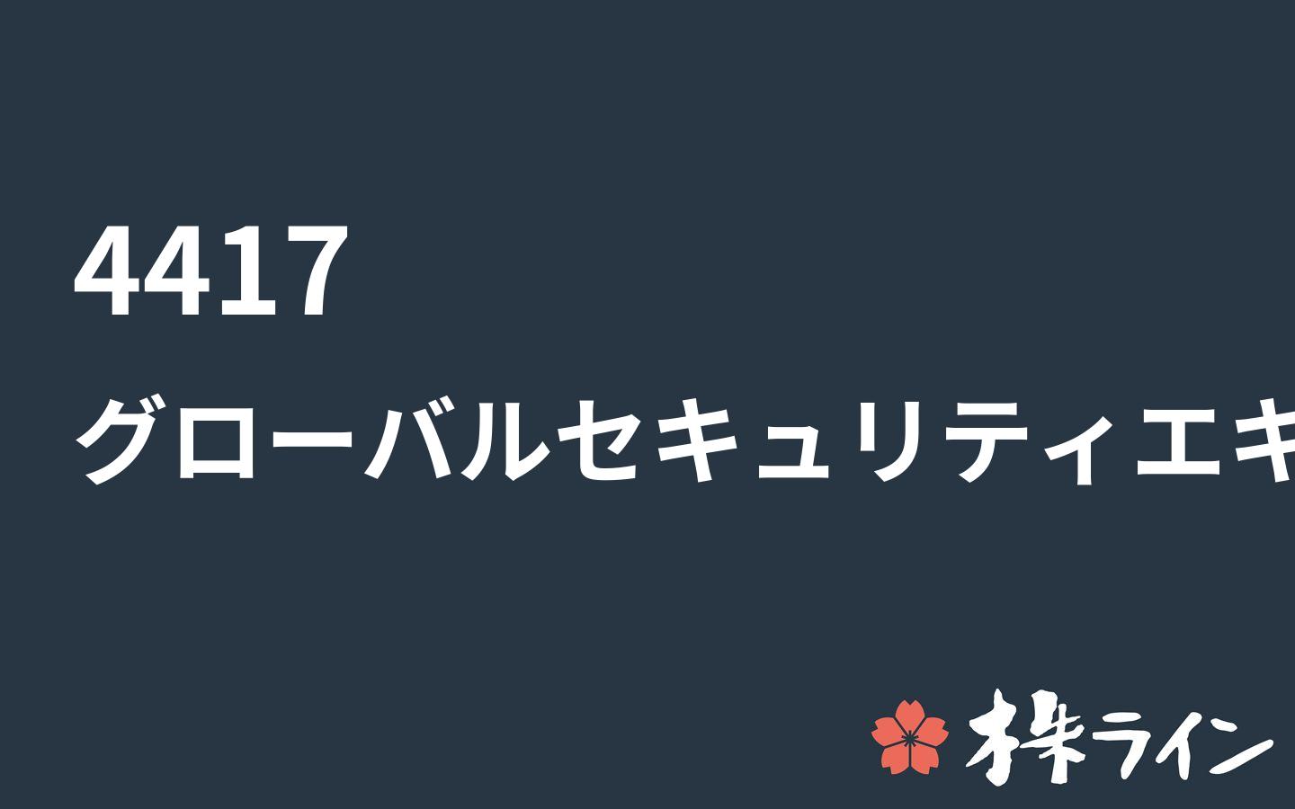 グローバルセキュリティエキスパート≪4417≫関連 株予想＠ツイッター