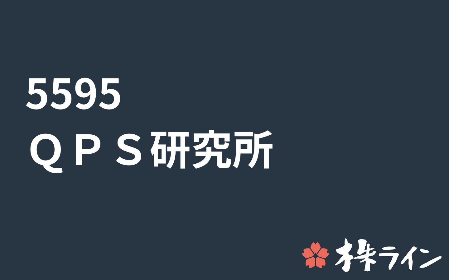 ＱＰＳ研究所≪5595≫株価予想 ツイッター投資家のリアルタイム売買