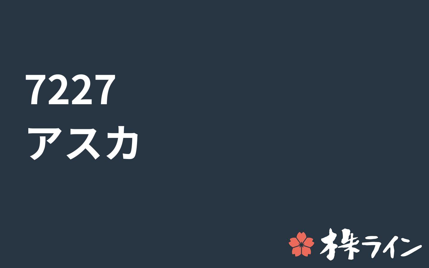 アスカ 7227 株価予想 ツイッター投資家のリアルタイム売買 株ライン