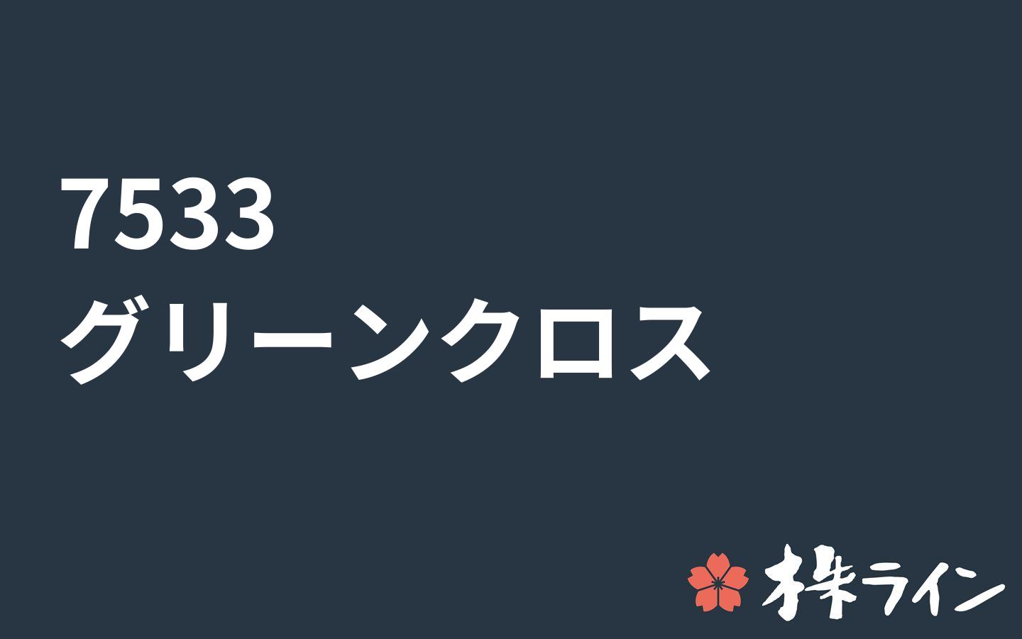 グリーンクロス≪7533≫株価予想 ツイッター投資家のリアルタイム売買