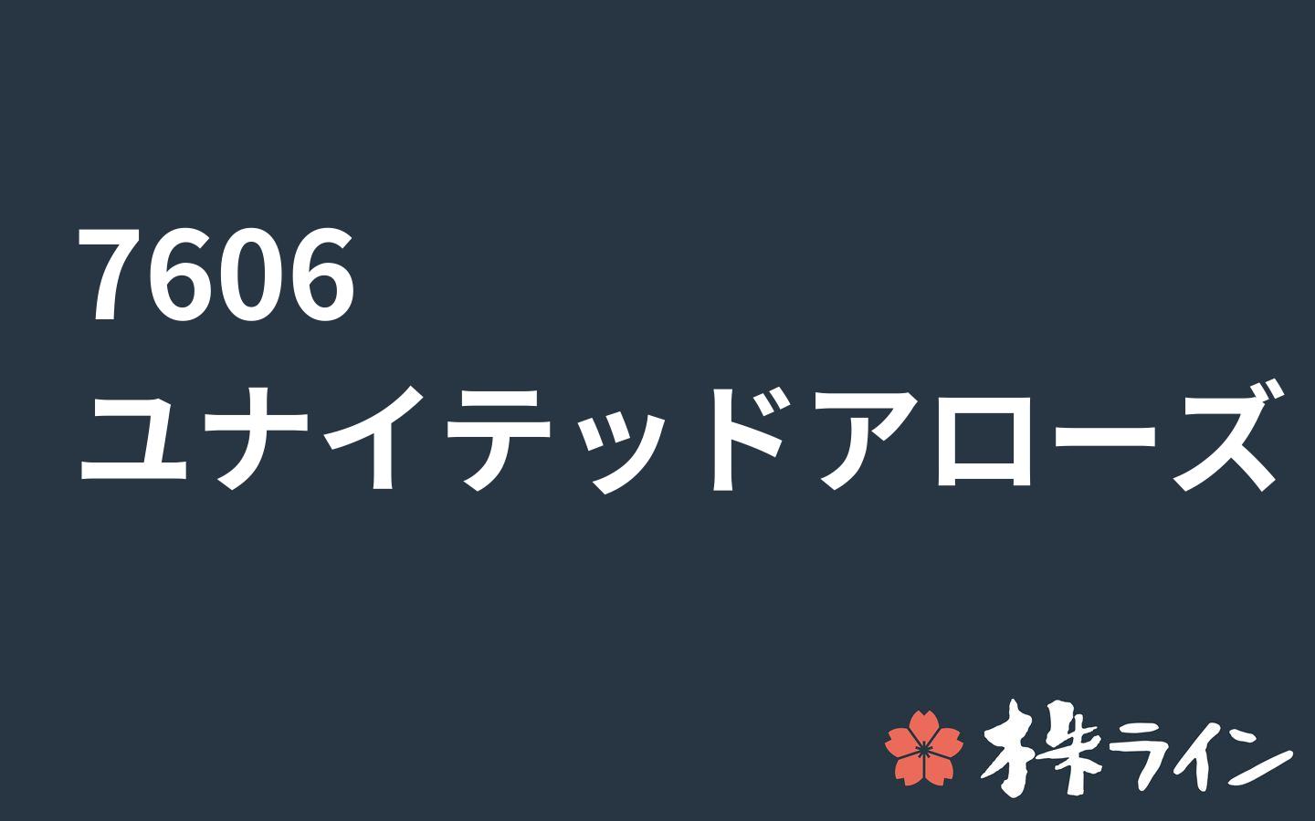 ユナイテッドアローズ 7606 株価予想 ツイッター投資家のリアルタイム売買 株ライン