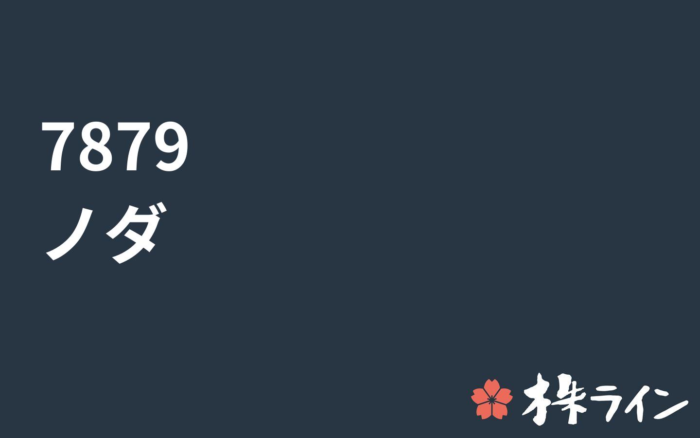 ノダ 7879 株価予想 ツイッター投資家のリアルタイム売買 株ライン